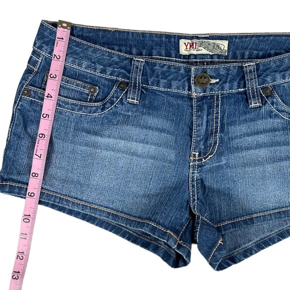 Ubfree & YMI size 9 shorts bundle - jean & blue/white striped colors GUC - Picture 15 of 16